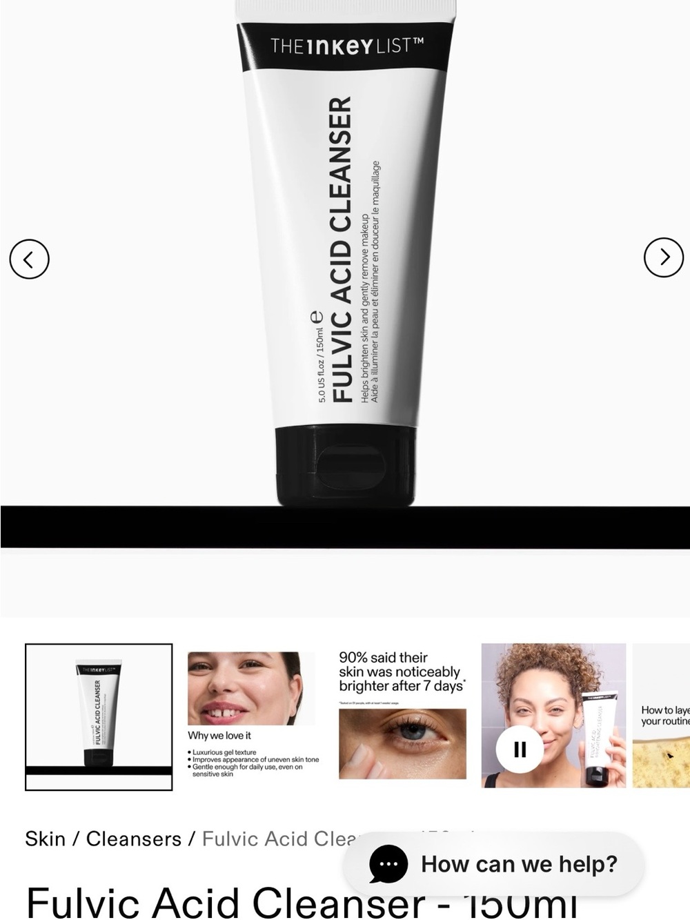 The Inkey List Fulvic Acid Cleanser